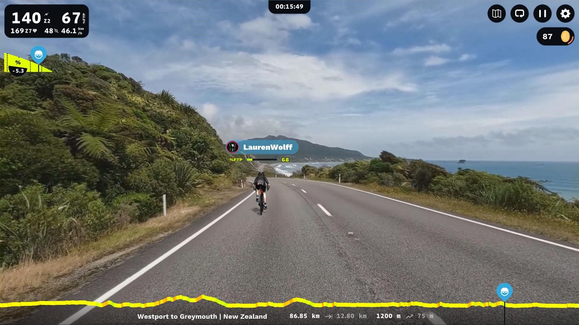 The Great Coast Road from Westport to Greymouth, New Zealand