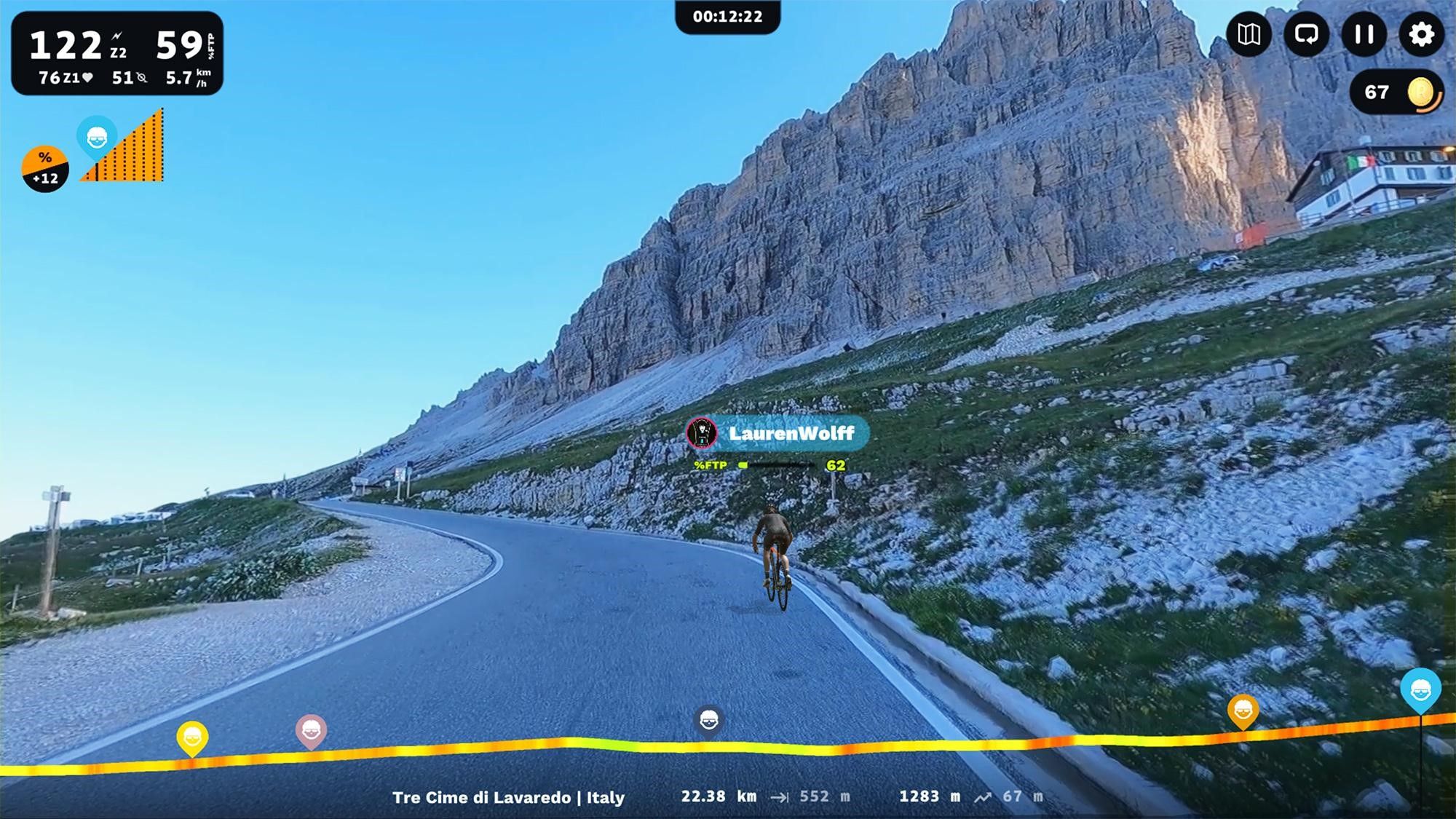 Conquer the numerous slopes and switchbacks on the Tre Cime di Lavaredo on ROUVY