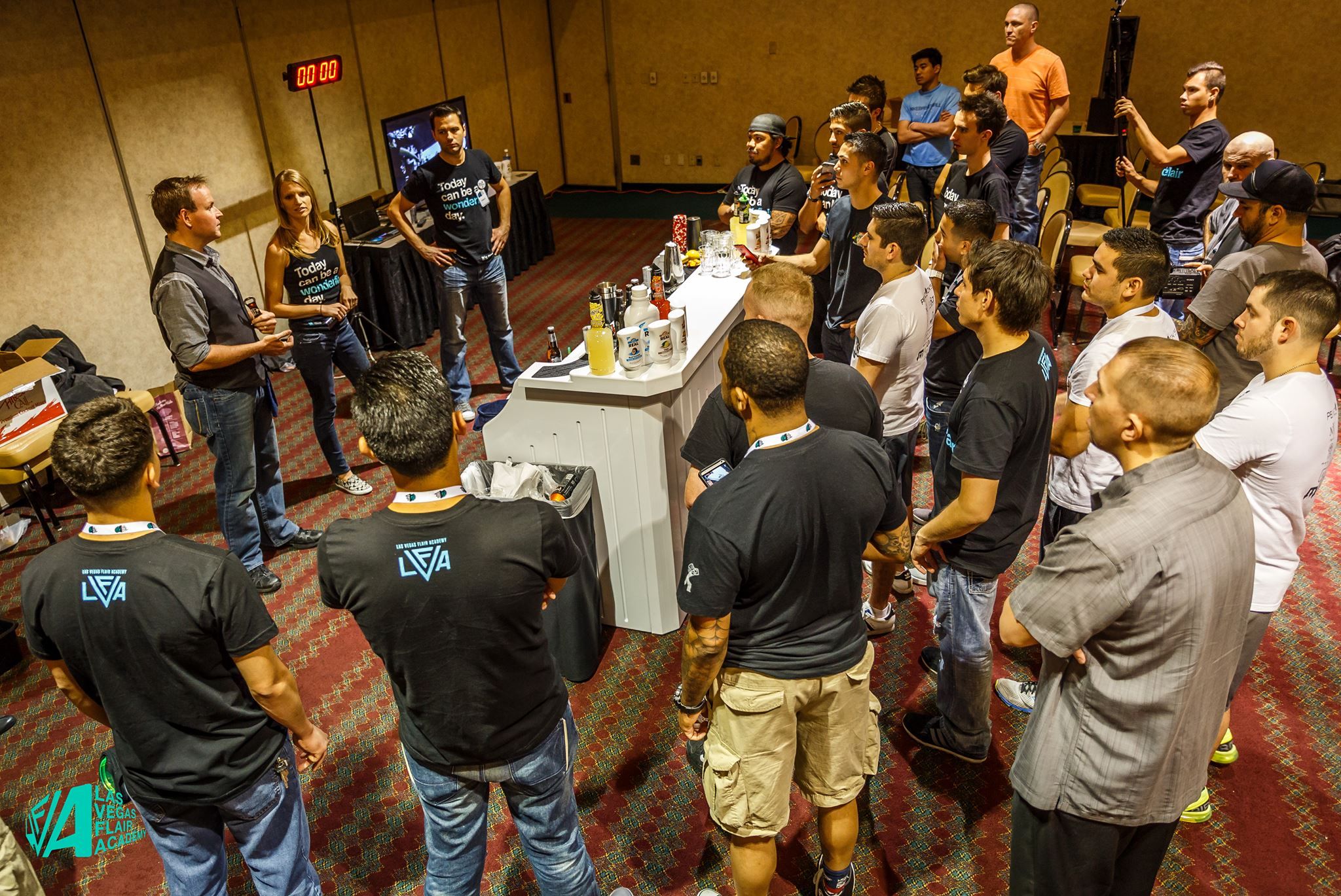 Terri leading a bartender class