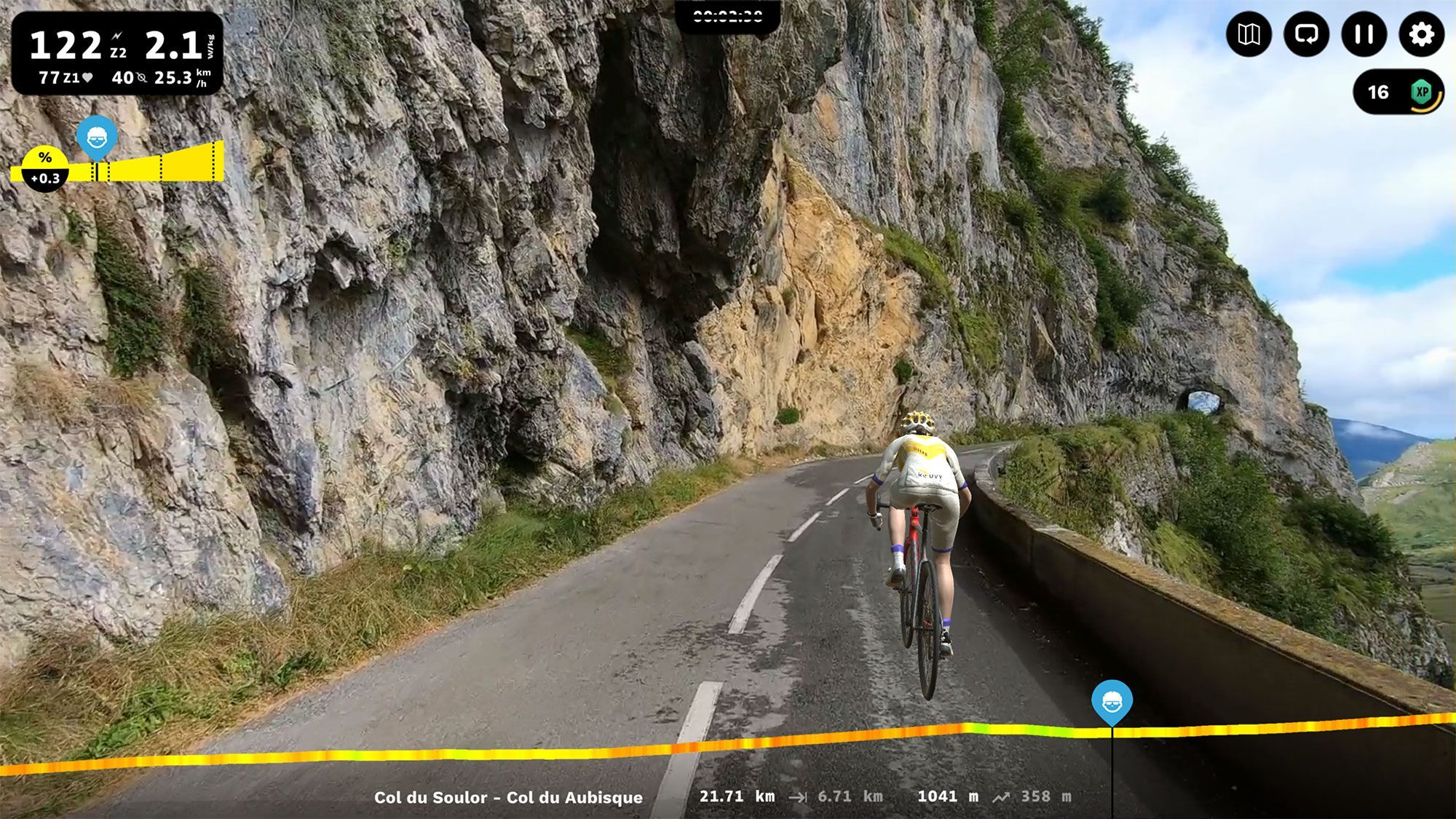 Col du Aubisque on ROUVY