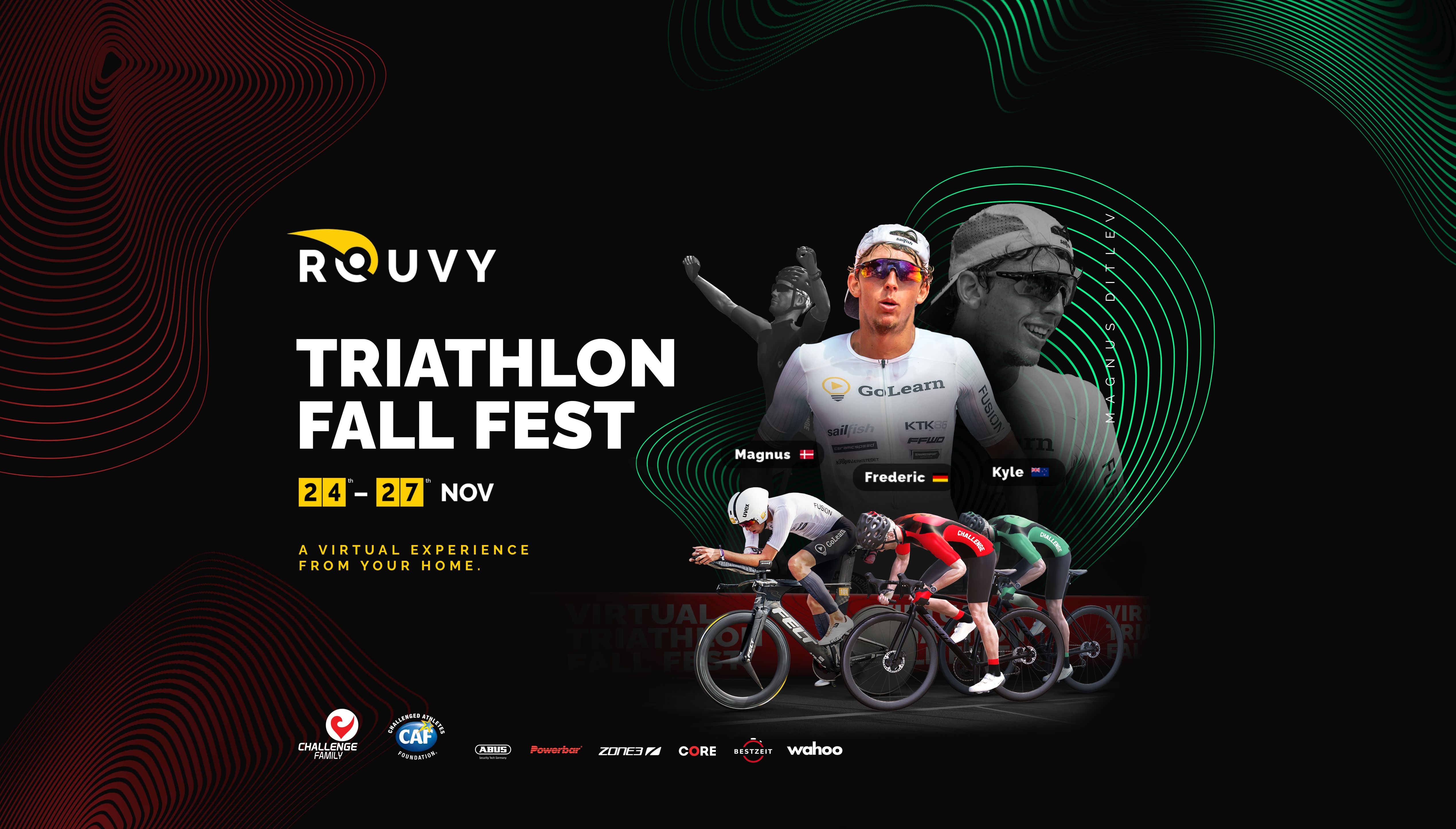 ROUVY triathlon fall fest invitation